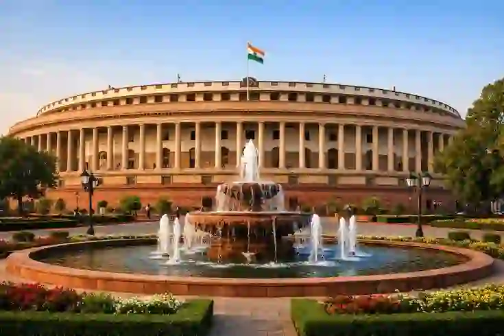Parliament House area in New Delhi
